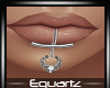 Silver Lip Piercing