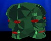 floating emerald heads