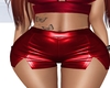 Red Leather Short