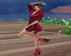 AL4 Red Plaid Dress