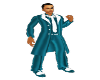 (MSE) Teal/wht suit