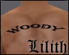 Woody Back Tattoo (M)