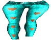 *F RLL TEAL JEANS