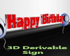 !QT!  3D Birthday Sign