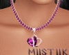 Gold Necklaces(Purple)