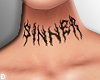 💫 Neck Tattoo Sinner