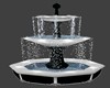 black and white fountain