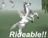 )o( Silver RideableHorse