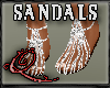 !QQ Sandals Sexy White