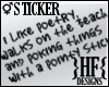 }HF{ Sticker - I Like