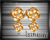 [Is] Gold Rose Earrings