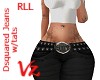RLL D2 Blk Jeans w/tats