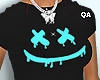 Smiley Drip Blk Tee F