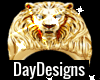 Gold Lion Head Pinky Rt.
