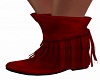 Fringe Boots-RED