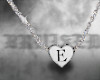 ⛧ necklace letter E