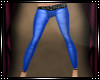 Blue Leather Pants