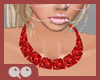 hot red necklace