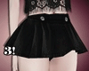 3! Black Mini Skirt