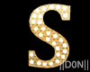 S Letters Gold Lamps