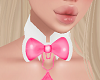 Pink Collar Bow