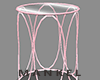 Glass Side Table Pink