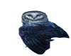 Blue Barn Owl Sticker