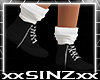 X Fae Black White Boots