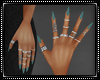 Sparkle Nails Teal