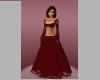blood red dress robes