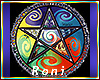 Wiccan circle rug