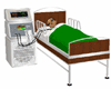Green Hospital Bed