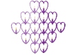 Sparkling Purple Hearts