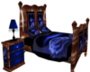 Antiq. Blue Wood bed