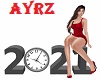 2021 New Year Sign Gray