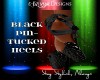 DD*BLACK PIN-TUCK PUMPS