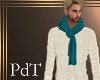 PdT TurquoiseKnitScarf M
