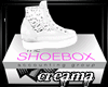 ~cr~ White Lace Sneaker