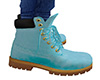 Blue Pastel Work Boots M