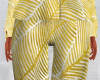 Yellow Tropical Pants