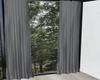 white curtains