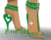 !S!Emerald Heart Heels