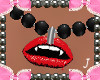 N:|Fanged Lips Necklace|