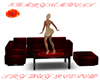 Red Club Couch/6poses