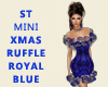 ST MINI XMAS RUFFLE BLUE