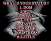 WHAT IS YOUR STATUS ?