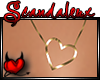 |Sx|Gold Heart Necklace
