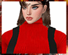 BlackSkirt RedSweater