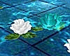 Floating Teal Roses