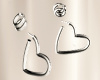 T- Earring Heart silver